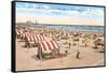 Beach Scene, Atlantic City, New Jersey-null-Framed Stretched Canvas