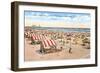 Beach Scene, Atlantic City, New Jersey-null-Framed Art Print