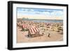 Beach Scene, Atlantic City, New Jersey-null-Framed Art Print