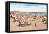 Beach Scene, Atlantic City, New Jersey-null-Framed Stretched Canvas