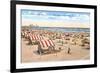 Beach Scene, Atlantic City, New Jersey-null-Framed Premium Giclee Print