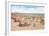 Beach Scene, Atlantic City, New Jersey-null-Framed Art Print