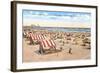 Beach Scene, Atlantic City, New Jersey-null-Framed Art Print