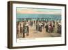 Beach Scene, Atlantic Coast, New Jersey-null-Framed Art Print