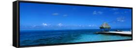 Beach Scene Bora Bora Island Polynesia-null-Framed Stretched Canvas