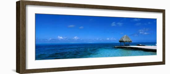Beach Scene Bora Bora Island Polynesia-null-Framed Photographic Print