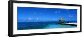 Beach Scene Bora Bora Island Polynesia-null-Framed Photographic Print