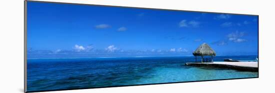 Beach Scene Bora Bora Island Polynesia-null-Mounted Photographic Print