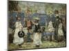 Beach Scene, Boston-Maurice Brazil Prendergast-Mounted Giclee Print