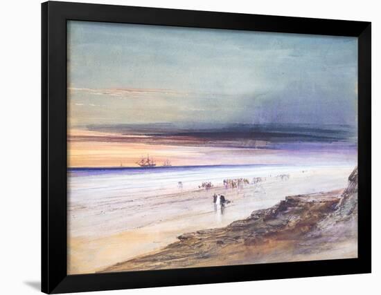 Beach Scene, c.1865-James Hamilton-Framed Giclee Print