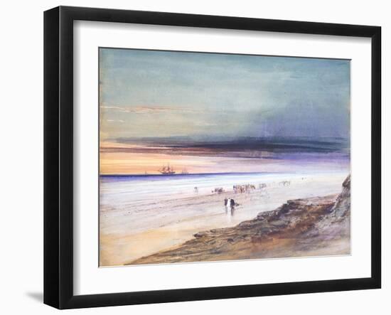 Beach Scene, c.1865-James Hamilton-Framed Giclee Print