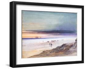 Beach Scene, c.1865-James Hamilton-Framed Giclee Print