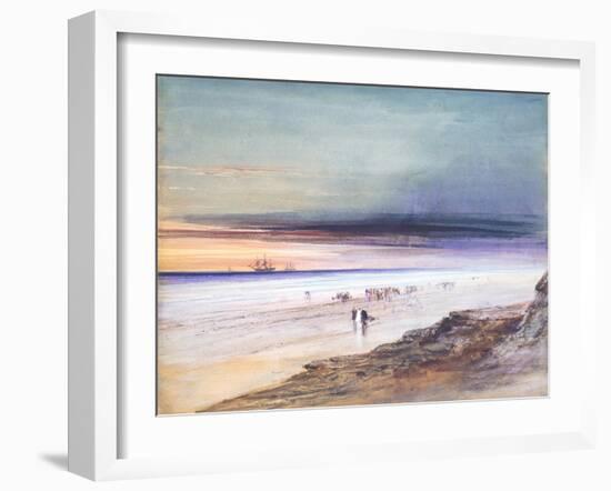 Beach Scene, c.1865-James Hamilton-Framed Giclee Print