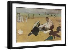 Beach Scene, C. 1869-Edgar Degas-Framed Giclee Print