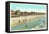 Beach Scene, Cape May, New Jersey-null-Framed Stretched Canvas