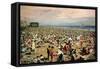 Beach Scene, Coney Island, 1881 (Oil on Canvas)-Harry Herman Roseland-Framed Stretched Canvas