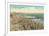 Beach Scene, Coney Island, New York City-null-Framed Art Print