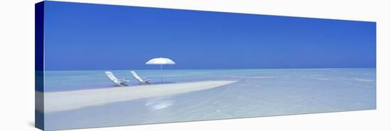 Beach Scene, Digufinolhu, Maldives-null-Stretched Canvas