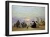 Beach Scene, Evening, 1864-Eugène Boudin-Framed Giclee Print