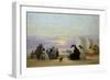 Beach Scene, Evening, 1864-Eugène Boudin-Framed Giclee Print