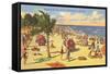 Beach Scene, Florida-null-Framed Stretched Canvas