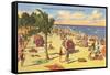 Beach Scene, Florida-null-Framed Stretched Canvas