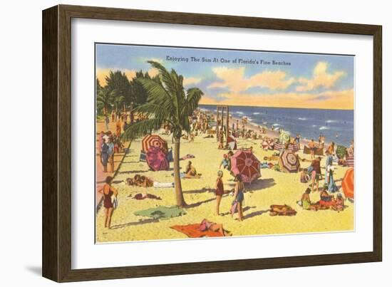 Beach Scene, Florida-null-Framed Art Print
