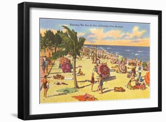 Beach Scene, Florida-null-Framed Art Print