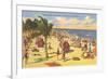 Beach Scene, Florida-null-Framed Premium Giclee Print