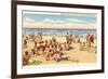 Beach Scene, Geneva-on-the-Lake, Ohio-null-Framed Premium Giclee Print