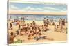 Beach Scene, Geneva-on-the-Lake, Ohio-null-Stretched Canvas