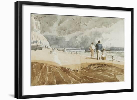 Beach Scene, Hastings-Joshua Cristall-Framed Giclee Print