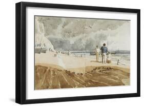 Beach Scene, Hastings-Joshua Cristall-Framed Giclee Print