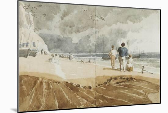 Beach Scene, Hastings-Joshua Cristall-Mounted Giclee Print