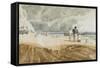 Beach Scene, Hastings-Joshua Cristall-Framed Stretched Canvas