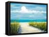 Beach Scene I-Julie DeRice-Framed Stretched Canvas