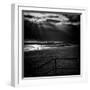 Beach Scene in England with Pier-Rory Garforth-Framed Photographic Print