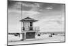 Beach Scene in Florida with a Life Guard Station-Philippe Hugonnard-Mounted Photographic Print