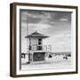 Beach Scene in Florida with a Life Guard Station-Philippe Hugonnard-Framed Photographic Print