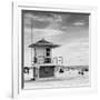 Beach Scene in Florida with a Life Guard Station-Philippe Hugonnard-Framed Photographic Print