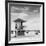 Beach Scene in Florida with a Life Guard Station-Philippe Hugonnard-Framed Photographic Print