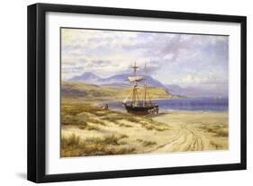 Beach Scene in North Wales-Robert Gallon-Framed Giclee Print