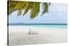 Beach Scene in the Maldives-John Harper-Stretched Canvas