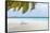 Beach Scene in the Maldives-John Harper-Framed Stretched Canvas