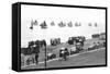 Beach Scene in Victorian England, Ca. 1900-null-Framed Stretched Canvas