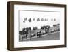 Beach Scene in Victorian England, Ca. 1900-null-Framed Photographic Print