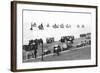 Beach Scene in Victorian England, Ca. 1900-null-Framed Photographic Print