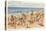 Beach Scene, Lake Erie, Ohio-null-Stretched Canvas