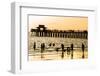 Beach Scene - Naples Florida Pier at Sunset-Philippe Hugonnard-Framed Premium Photographic Print