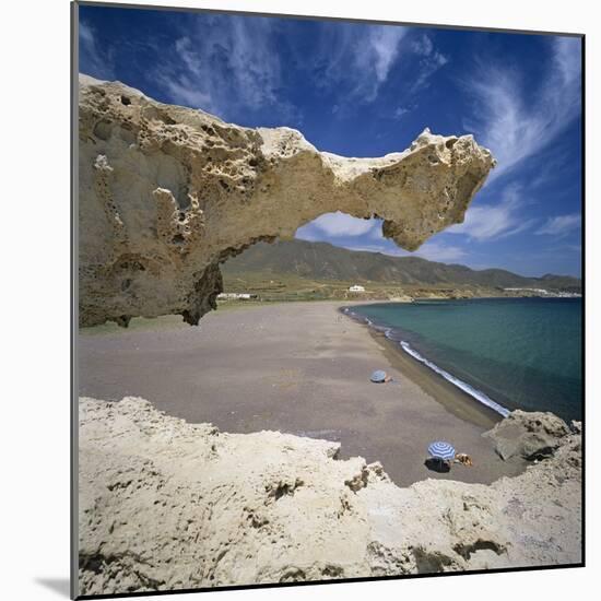 Beach Scene, Near San Jose, Cabo de Gata, Costa de Almeria, Andalucia, Spain, Europe-Stuart Black-Mounted Photographic Print